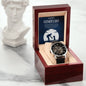 Gift for Dad Father's Day Gifts Openwork Watch Personal Message for Dad from Daughter or Son