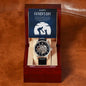 Gift for Dad Father's Day Gifts Openwork Watch Personal Message for Dad from Daughter or Son