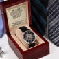 Gift for Son Watch Openwork Luxury Watch Gift for Son with Message Card