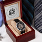 Openwork Watch Gift for Dad, Father's Day Gifts Birthday Gift for Dad from Daughter or Son