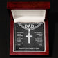 Dad Gifts for Father's Day Gifts Cross Necklace Personalized Engraving on Back