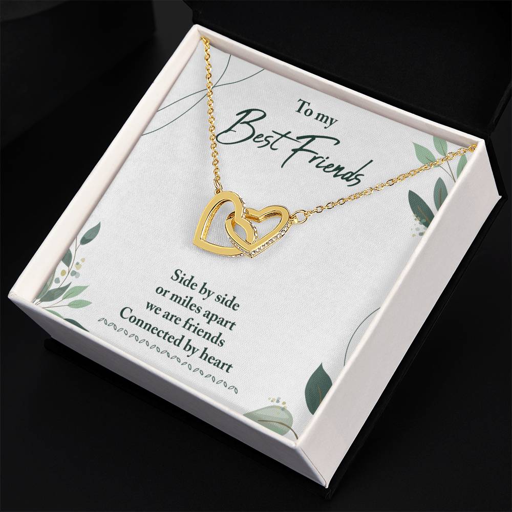 Best Friend Gifts for Friend, Miles Apart We Are Friends Connected by Heart