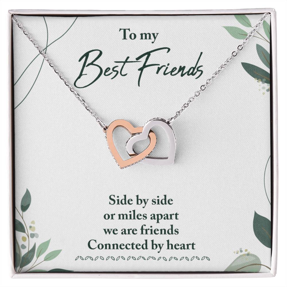 Best Friend Gifts for Friend, Miles Apart We Are Friends Connected by Heart