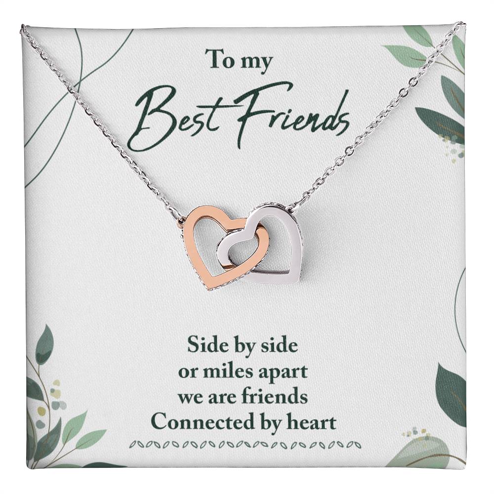 Best Friend Gifts for Friend, Miles Apart We Are Friends Connected by Heart