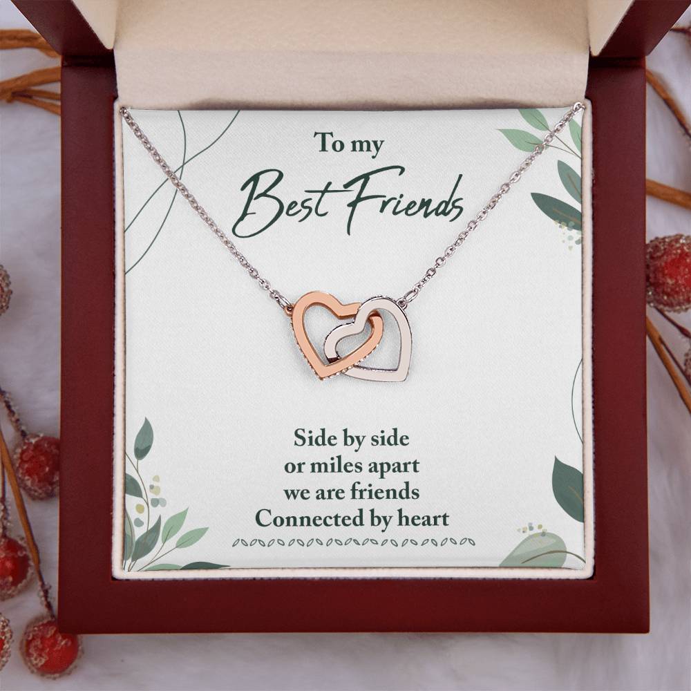 Best Friend Gifts for Friend, Miles Apart We Are Friends Connected by Heart