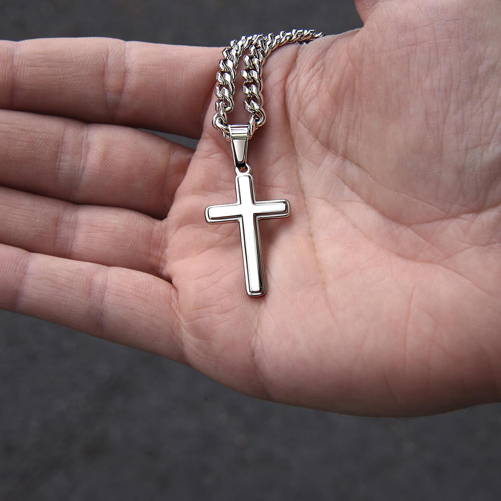 Gifts from Mom to Son Cross Necklace Gift to Son