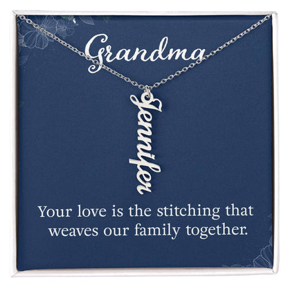 Grandkids Name Necklace Gift for Grandma Gifts Personalized Name