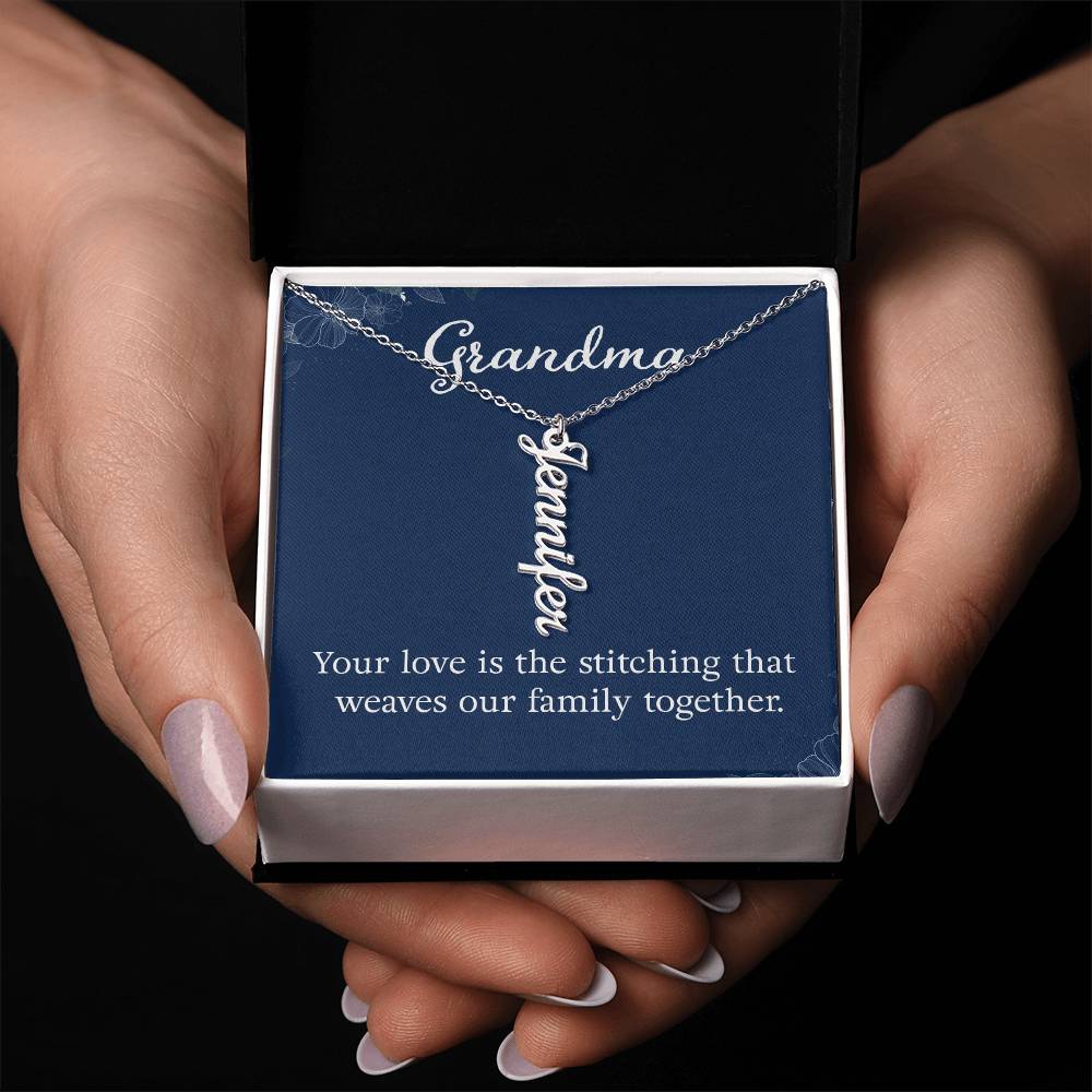 Grandkids Name Necklace Gift for Grandma Gifts Personalized Name