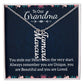 Gifts for Grandma from Grandkids Vertical Name Necklace Personalized