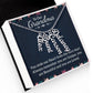 Gifts for Grandma from Grandkids Vertical Name Necklace Personalized