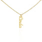 Gifts for Grandma from Grandkids Vertical Name Necklace Personalized