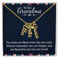 Gifts for Grandma from Grandkids Vertical Name Necklace Personalized