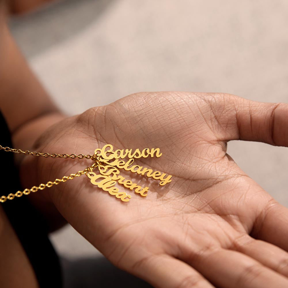 Grandkids Name Necklace Gift for Grandma Gifts Personalized Name