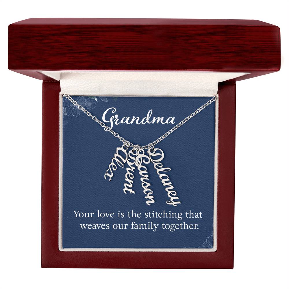 Grandkids Name Necklace Gift for Grandma Gifts Personalized Name