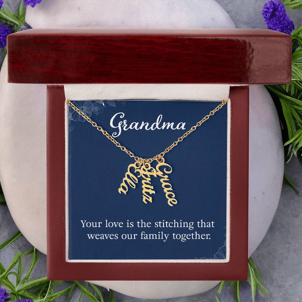 Grandkids Name Necklace Gift for Grandma Gifts Personalized Name
