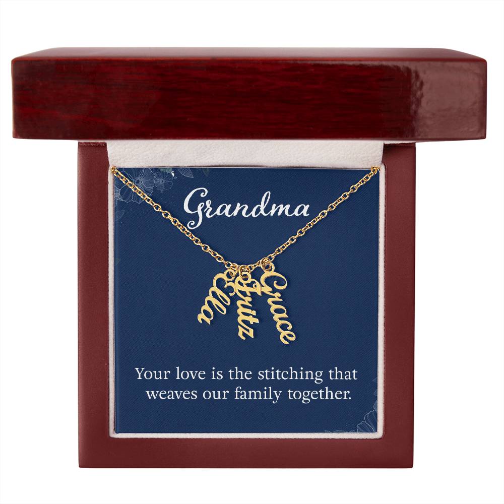 Grandkids Name Necklace Gift for Grandma Gifts Personalized Name