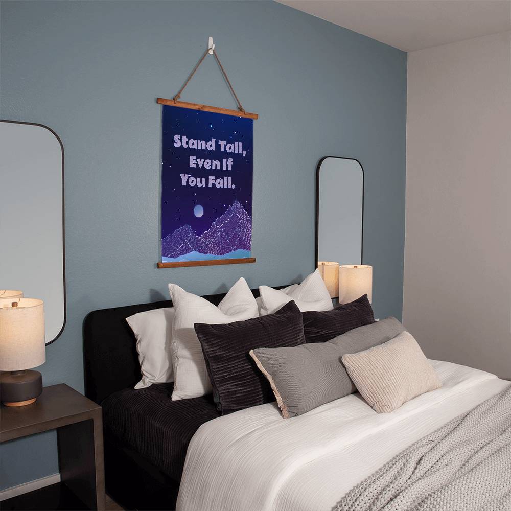Wood Framed Wall Tapestry - Stand Tall