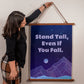 Wood Framed Wall Tapestry - Stand Tall