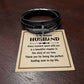 Leather Cross Bracelet for Husband from Wife Gift for Husband