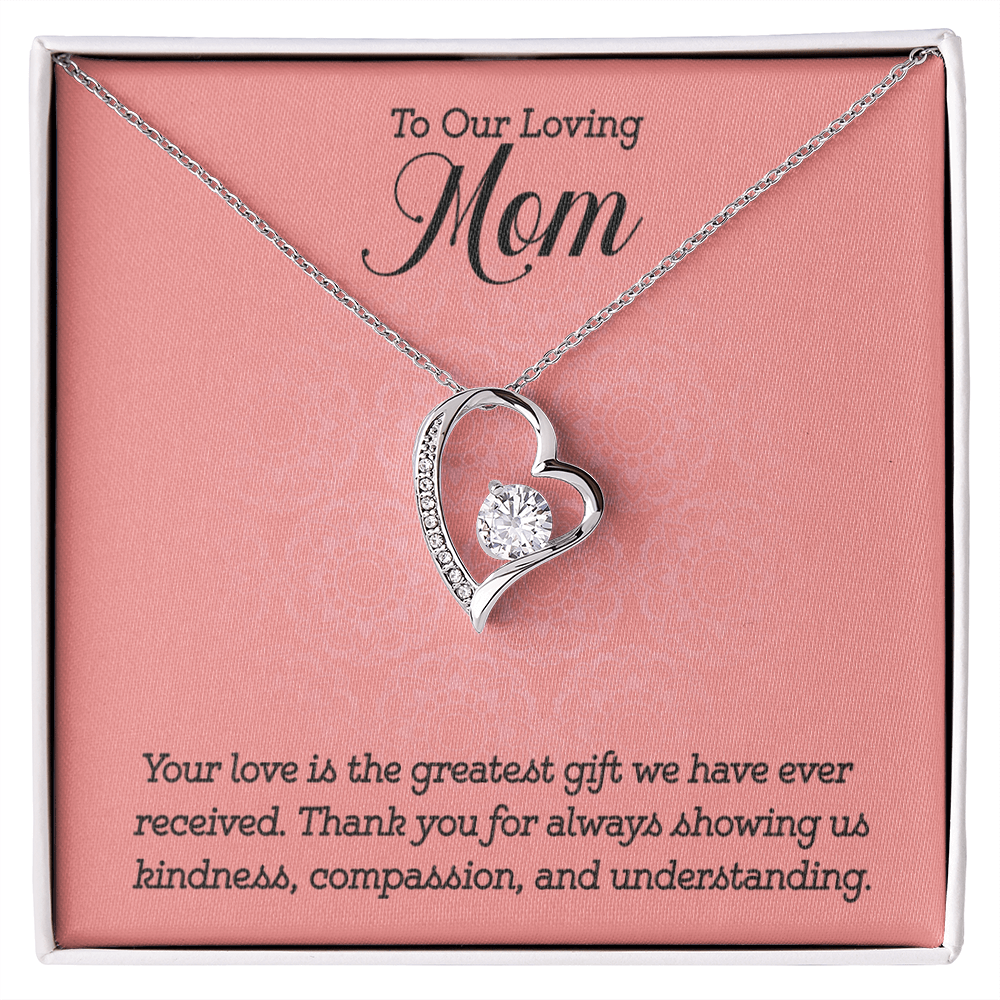 Gift to Mom from Kids Heart Necklace