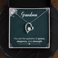 Gifts for Grandma Heart Necklace, Gifts from Grandkids