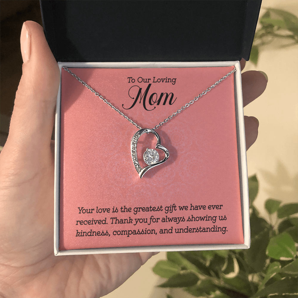 Gift to Mom from Kids Heart Necklace