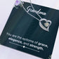 Gifts for Grandma Heart Necklace, Gifts from Grandkids