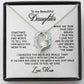 Gifts to Daughter Jewelry Necklace Gift from Mom to Daughter, White or Yellow Gold Finish