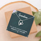 Gifts for Grandma Heart Necklace, Gifts from Grandkids