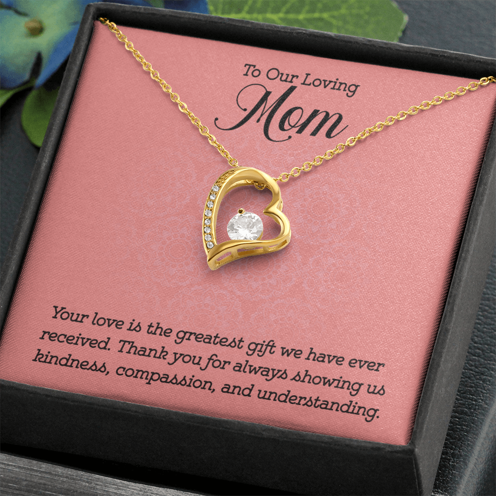 Gift to Mom from Kids Heart Necklace