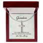 Cross Necklace for Grandma Gifts for Granny from Grandchildren