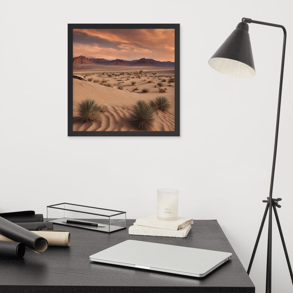 Framed Midwest Desert Poster, Desert Wall Art Decofr - Dakoda Goods & Co.