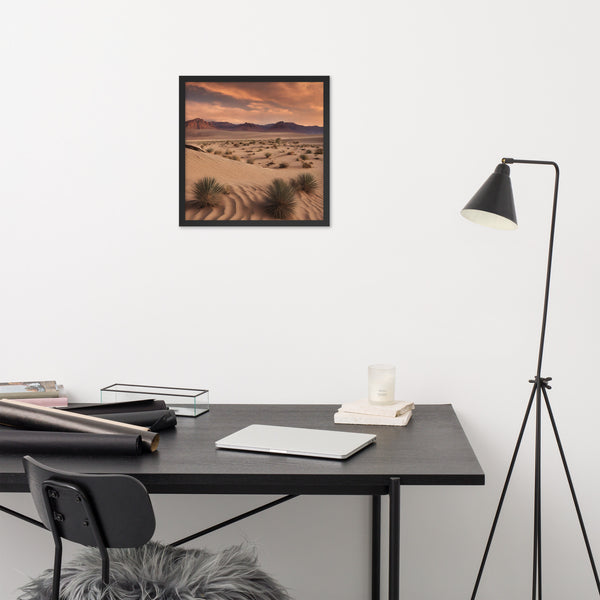 Framed Midwest Desert Poster, Desert Wall Art Decofr - Dakoda Goods & Co.