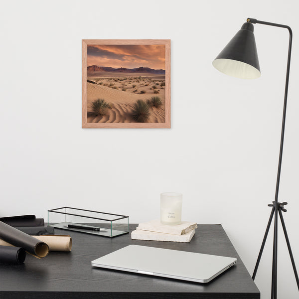 Framed Midwest Desert Poster, Desert Wall Art Decofr - Dakoda Goods & Co.