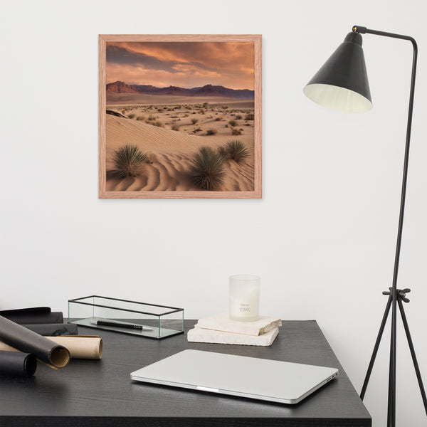 Framed Midwest Desert Poster, Desert Wall Art Decofr - Dakoda Goods & Co.