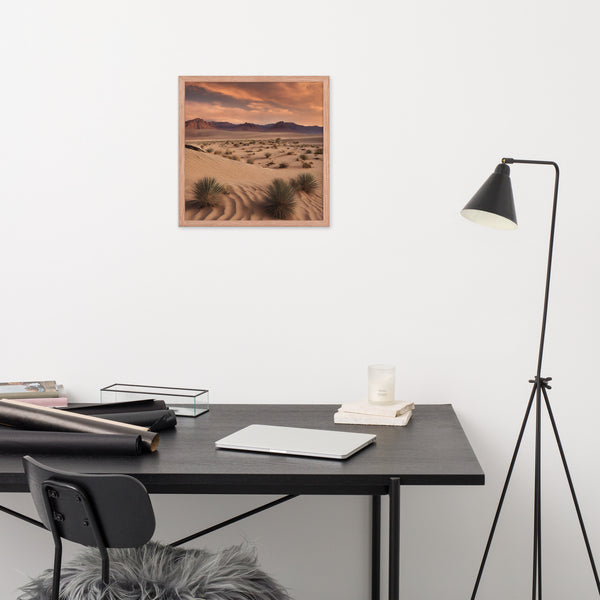Framed Midwest Desert Poster, Desert Wall Art Decofr - Dakoda Goods & Co.