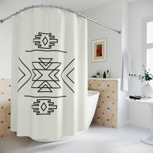 Sedona Southwest Curtain for Bathroom Shower Curtain for Bath Home Decor for Bathroom Beige Curtain