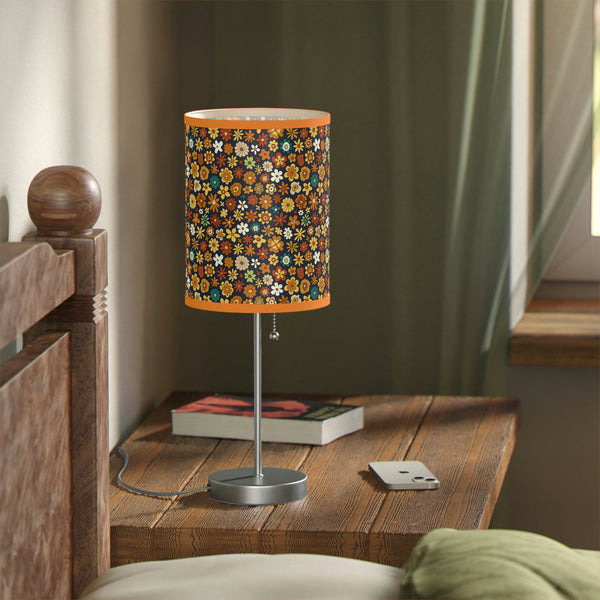 Table Lamp for Living Room Floral Decor Lighting for Bedroom Reading Lamp Home Decor Retro US|CA plug