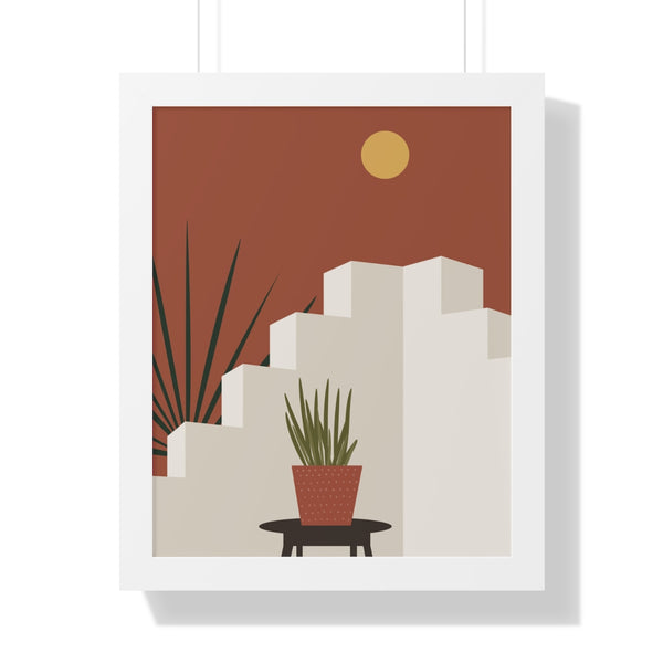 Modern Midwest Framed Vertical Poster