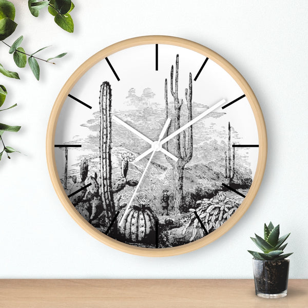 Wall Clock, Clocks, Midwest, Desert Theme, Wooden Clock, Time, Wall Decor - Dakoda Goods & Co.