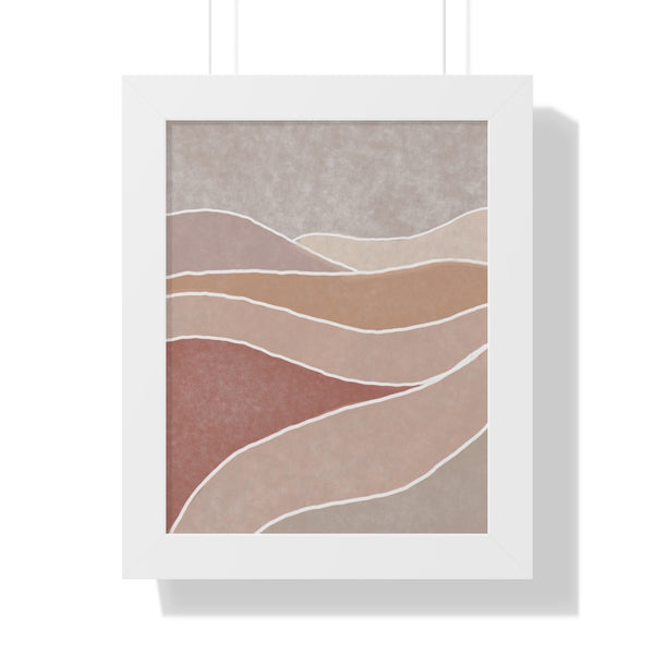 Framed Wall Art Modern Bohemian Landscape B Vertical Poster Wall Art