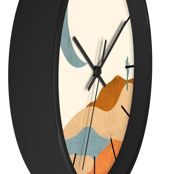 Wall Clock, Clocks, Desert, Organic Theme, Wooden Clock, Time, Wall Decor, Midwest, Wood, Plexiglass, Decor, Home Decor, Gifts - Dakoda Goods & Co.