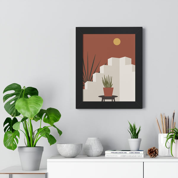 Modern Midwest Framed Vertical Poster