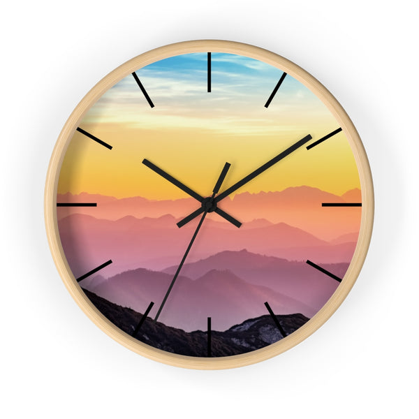Wall clock | Scenic Wall Clock | Wooden Wall Clocks - Dakoda Goods & Co.