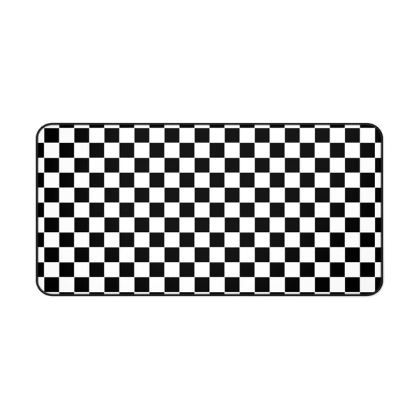 Desk Mat Checkered Black White Plaid Mat for Desk Large Mouse Pad Desk Accessories Large Desk Mat Pad, 3 Sizes