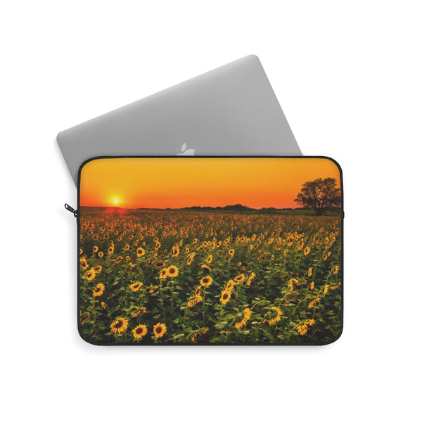 Laptop Sleeve Computer Case Sunflower Fields - Dakoda Goods & Co.