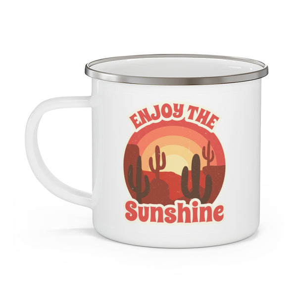 Enjoy the Sunshine Gifts Camping Mug Midwest Gifts Travel Enamel Camping Mug Coffee Mug Tea Mug - Dakoda Goods & Co.