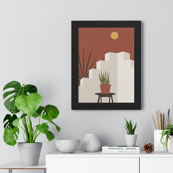 Modern Midwest Framed Vertical Poster