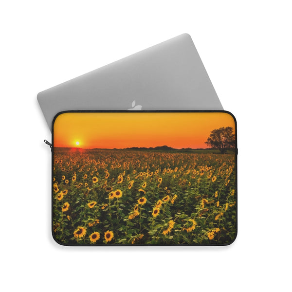 Laptop Sleeve Computer Case Sunflower Fields - Dakoda Goods & Co.