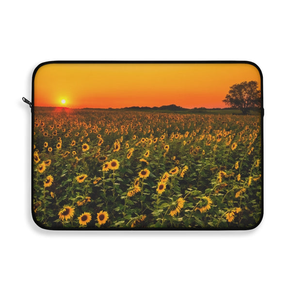 Laptop Sleeve Computer Case Sunflower Fields - Dakoda Goods & Co.
